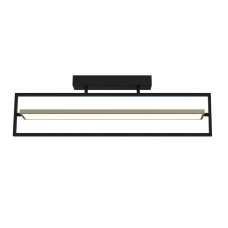 Светильник LED smart PRADA с пультом 60Вт 3000-5000K 3400Lm Прямоугольный Черно-золотой 220725